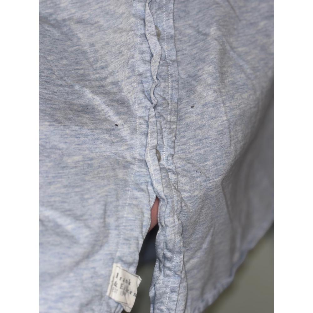 Frank & Eileen Tee Lab 100% Cotton Button-Down Shirt Small Heather Blue *FLAW - Picture 8 of 12